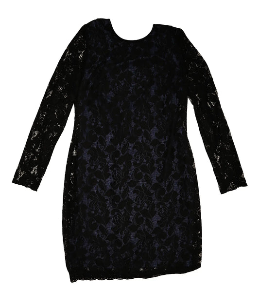 Midnight Enchantment: Pre-Loved Black Lace Cocktail Dress