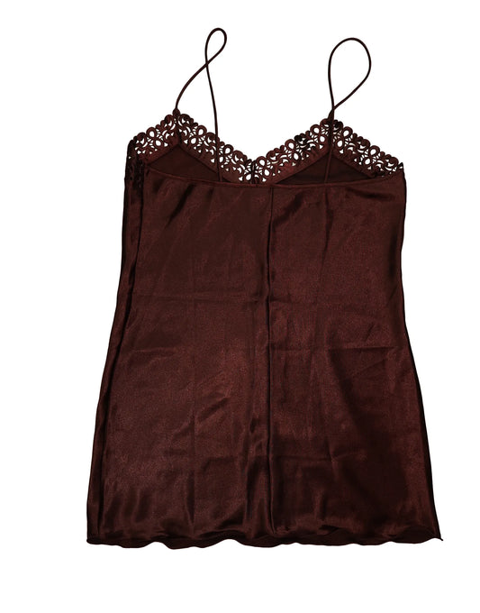 Luxe Comfort: Pre-Loved Burgundy Satin Camisole