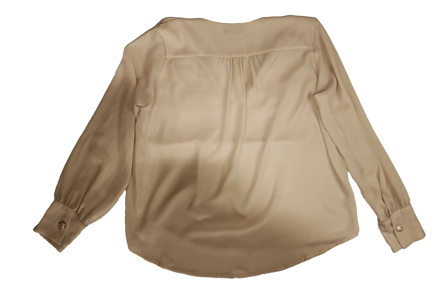 Effortless Elegance: Pre-Loved Cream Button-Up Blouse