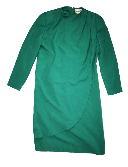 Vintage Emerald Enchantment: Pre-Loved DIABOLO ROSA Dress