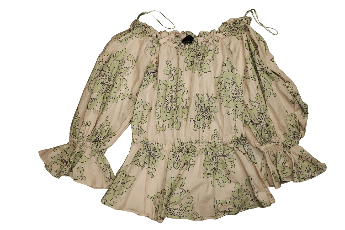 Pre-loved PINKO White Floral Shirt