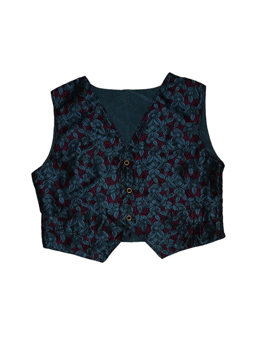 Whimsical Wanderlust: Vintage Paisley Vest in Enchanting Hues