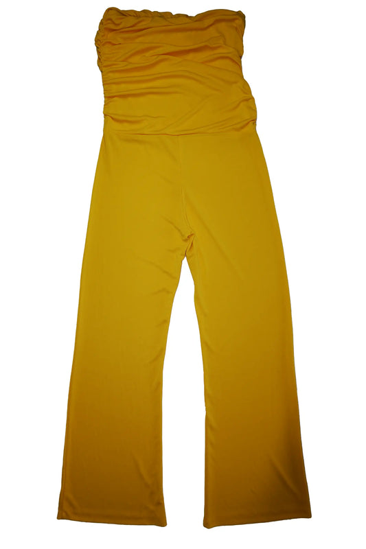 Sunshine Chic: Pre-Loved Yellow Strapless Jumpsuit